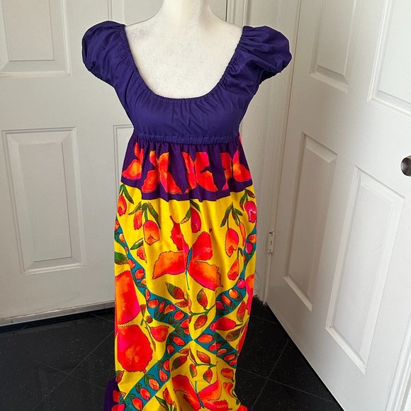 Vintage 70s Young Edwardian by Arpeja Maxi Dress – Boho Butterfly Juliet Gown 9 - Picture 8 of 8